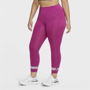 Nike Air Women’s 7/8 Running Leggings plus Size 2X High Rise Athletic Workout